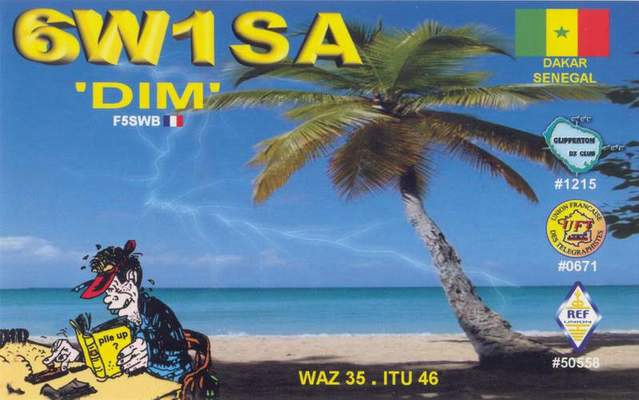 Funny QSL 6w1sa