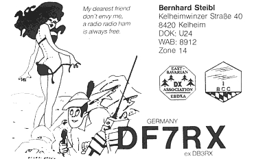 Funny QSL df7rx