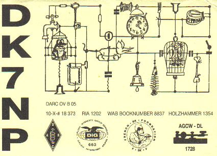 Funny QSL dk7np