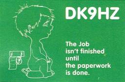 Funny QSL dk9hz