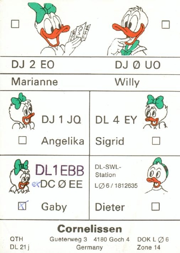 Funny QSL dl1ebb