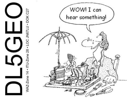 Funny QSL dl5geo