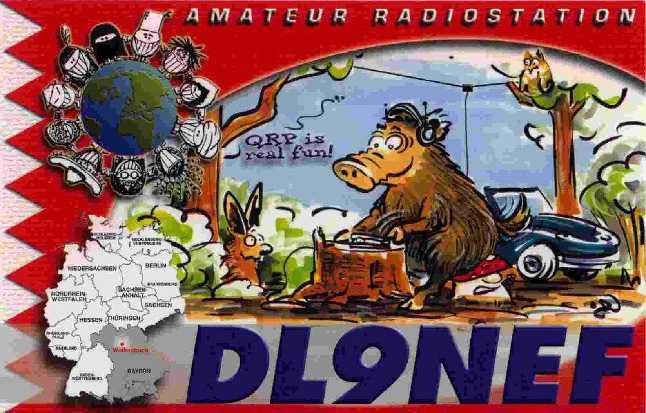 Funny QSL dl9nef