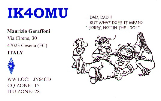 Funny QSL ik4omu