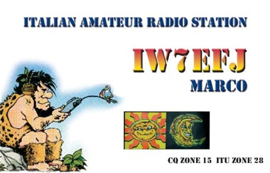 Funny QSL iw7efj