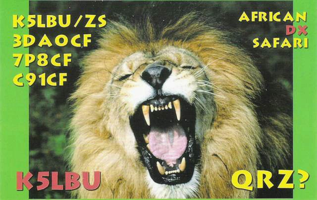 Funny QSL k5lbu