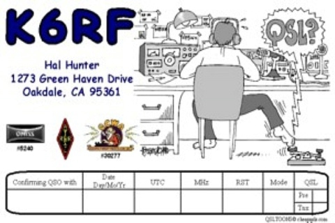 Funny QSL k6rf