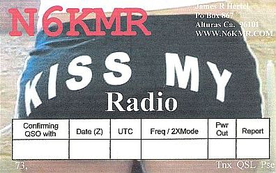 Funny QSL n6kmr