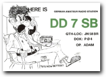 Funny QSL dd7sb