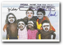 Funny QSL vk8aa