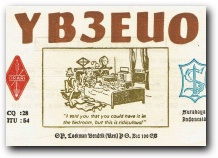Funny QSL YB3EUO